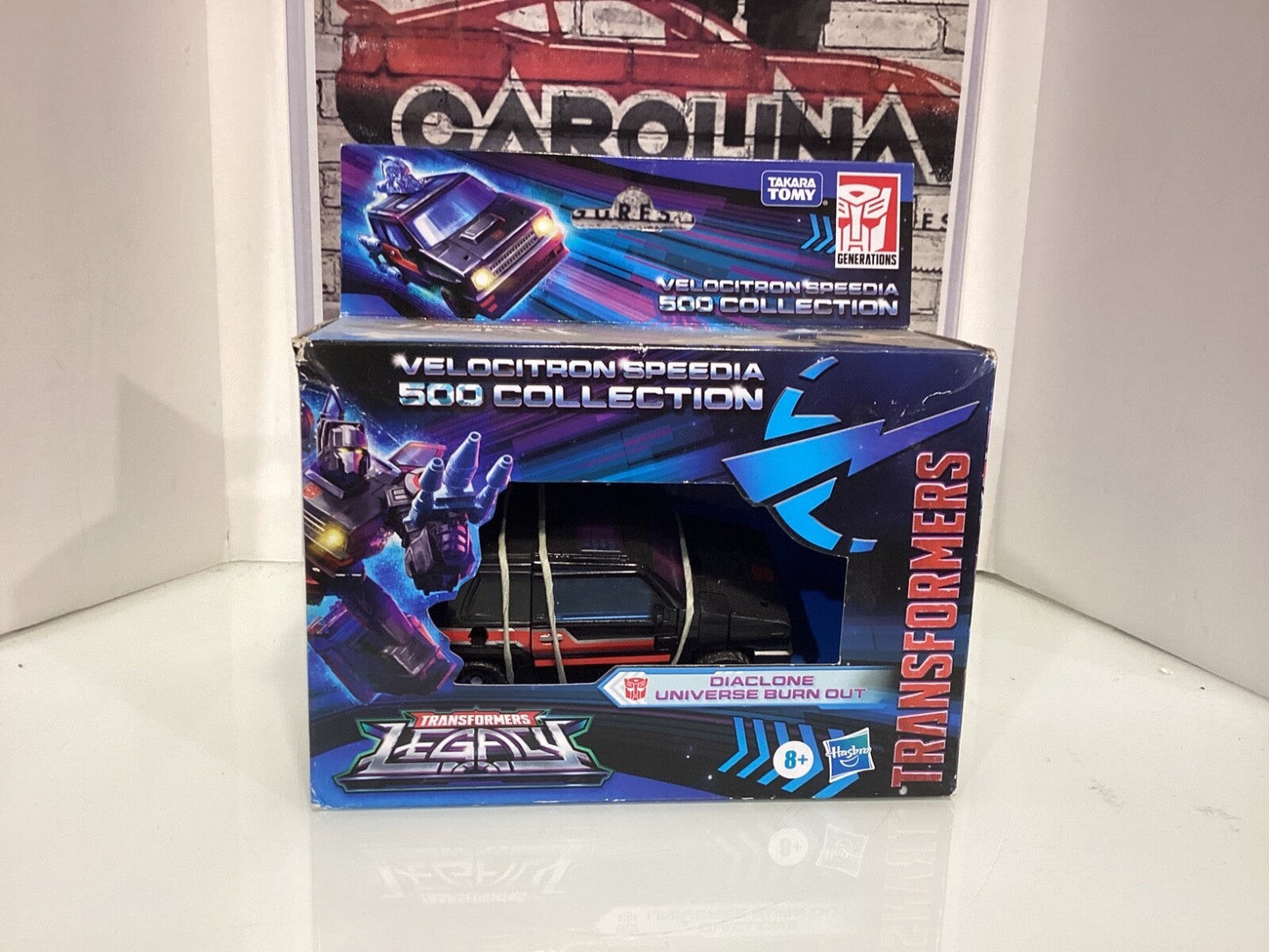 HASBRO TRANSFORMERS VELOCITRON SPEEDIA 500 COLLECTION DIACLONE UNIVERSE BURN OUT