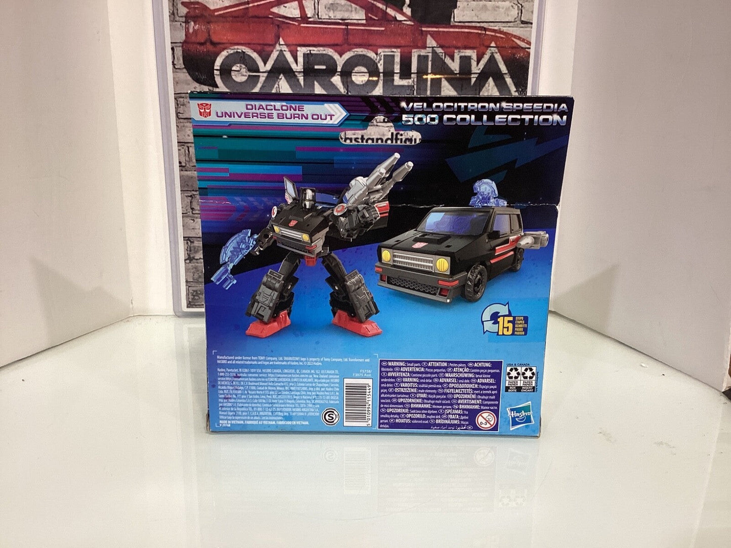 HASBRO TRANSFORMERS VELOCITRON SPEEDIA 500 COLLECTION DIACLONE UNIVERSE BURN OUT